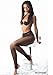 Florboom Womens High Waisted Fishnet Stirrup Tights Pantyhose Stockings Black