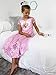 Disney Princess Girls Fantasy Nightgown Pajamas (6, Princess Pink)