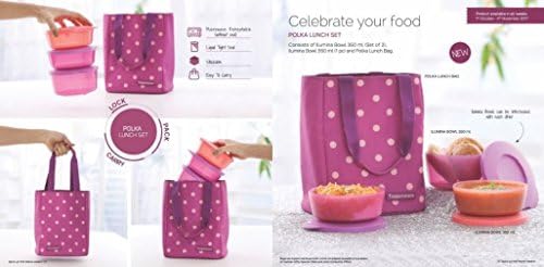 Tupperware Polka Lunch Set