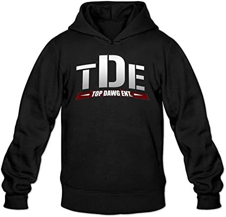 TMILLER Men's Top Dawg Entertainment Tde Logo Hoodied Sweatshirt Size XXL Black