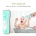 Brillante Baby Hair Clipper, Ultra Quiet & Safe Ceramic Blade, IPX7 Waterproof Professional Infant & Child Hair Cutting Kit, USB Chargeable Electric Cordless Hair Trimmer for Baby Infant Kids Children