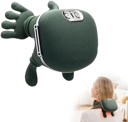 4D Heated Neck Massager – USB Rechargeable Neck and Back Massager with 3 Massage Modes & 2 Heat Levels, Simulated Hand Deep Tissue Massage for Pain Relief, Muscle Relaxation & Gifts for Seniors