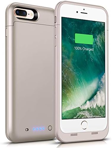 LCLEBM Battery Case for iPhone 8 Plus 7 Plus [7000mAh] Extended Rechargeable Charging Case for (5.5inch) [ 18 Month Warranty ]