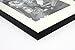 Golden State Art, Metal Wall Photo Frame Collection, Set of 7, Aluminum Black Photo Frame with Ivory Color Mat & Real Glass (Black)