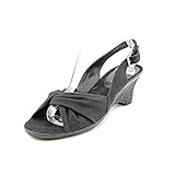 Aerosoles Zenthusiasm Womens Open Toe Fabric Wedge Sandals Shoes