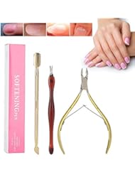 Cuticle Nipper with Cuticle Pusher,Dead Skin Removal Nail Care Tools Cutter Pedicure Manicure Tools for Fingernails and Toenails Manicure Kit