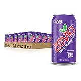 Zevia Zero Calorie Soda, Grape, 12 Ounce Cans