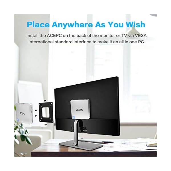 ACEPC-T11-Windows-10-Pro-Mini-PC-4GB-Ram-64GB-eMMC-Intel-Atom-x5-Z8350-Fanless-Mini-Computer-with-HDMI-and-VGA-Ports-Gigabit-Ethernet-Dual-Band-WiFi-BT-42-4K-HD-Graphics-VESA-Mount ACEPC T11 Windows 10 Pro Mini PC, 4GB Ram 64GB eMMC Intel Atom x5-Z8350 Fanless Mini Computer with HDMI and VGA Ports…