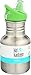 Klean Kanteen Kids Single Wall Stainless Steel Sippy Bottle with Leak Resistant Sippy Cap - 12oz - Brushed Stainless
