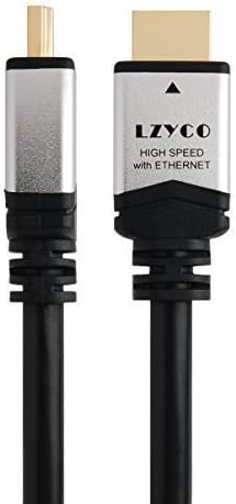 LZYCO 20FT-Pro Series HDMI Cable High-Speed Supports 4K, Ethernet, 3D and Audio Return,CL3 Certified for In-wall Installation, AL-silver color [Newest Standard]