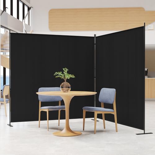 C-Hopetree 2 Panels Room Divider, 6 Ft Tall Indoor Folding Privacy Screen,