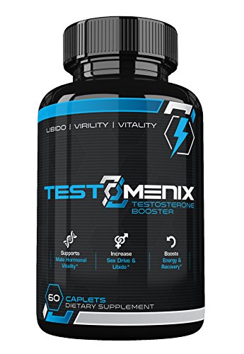 TestoMenix, All Natural Testosterone Booster Increase Energy and Muscle Mass 60 Caplets