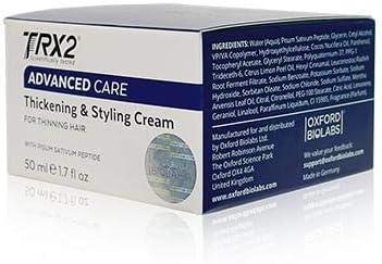 TRX2 Hair Thickening & Styling Cream, Non-sticky & lightweight texture, for all Hair Types, Thicker and more Hydrated - Image 3