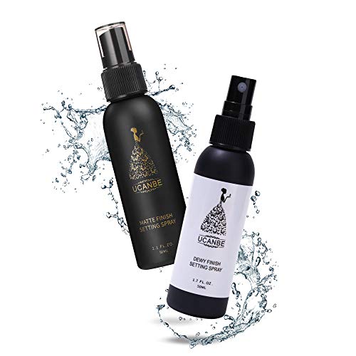 UCANBE Matte & Dewy Finish Setting Spray Makeup, Long Lasting Face Hydrating Natural Make Up Set Kit, 2 Pack - Thumbnail 2