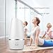 Essential Oil Diffuser-100ml Cool Mist Humidifier Ultrasonic Aroma Essential Oil Diffuser-Vibrant 7 Color LED Lights - Office Home Bedroom Living Room Study Yoga Spa