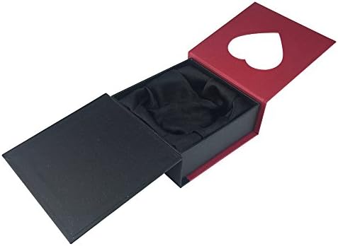 ShiGuDongLai Fine novel heart jewelry box gift box special Red paper box Ring Penadat Necklace Bangle Bracelet Earring box pearl paper box (Bangle box)