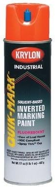 Krylon A03702 Quik-Mark Paint Enamel, 17 oz, Fluorescent Orange by KRYLON DIVERSIFIED BRANDS