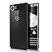 BlackBerry KEYone Case, BASSTOP Slim Transparent Scratch Resistant Lightweight Luxury Hard Acrylic Clear Back case cover for BlackBerry KEYone, Black