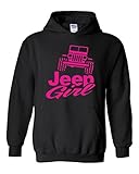 Artix Jeep Girl Unisex Hoodie Sweatshirt X-Large Black