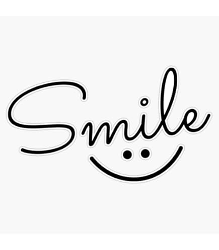 Amazon.com: Smile Decal, Happiness Sticker - Smiley Face, Be