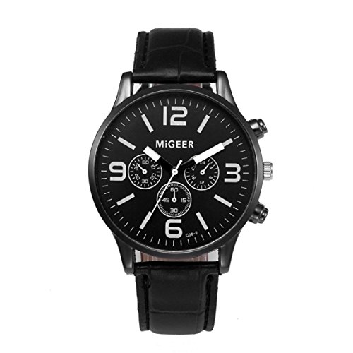 Mens Quartz Watches Clearance Unique Analog Cheap Watches Leather Wrist Watches