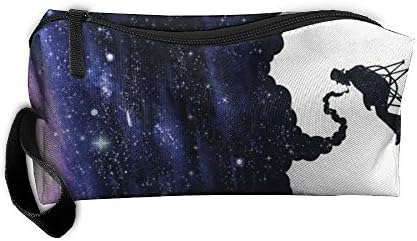 ERJJHUIK Cosmetic Bags Brush Pouch Tobacco Pipe Smoking Galaxy Portable Makeup Bag Zipper Wallet Hangbag