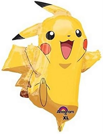 Pokemon Pikachu &amp; Friends Foil Balloon Birthday Party Decorations Supplies ~ 31"
