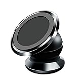 Car Phone Mount, Aokeo Universal 360° Rotational Magnetic Phone Holder: Universal Cradle Stand Holder for iPhone 8/X/7/7 Plus/6s/6 Plus/5s, Samsung Galaxy S5/S6/S7/S8, Huawei (Black Ball)