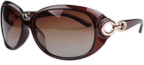 Women's Shades Classic Oversized Polarized Sunglasses 100% UV Protection (tea, 65)