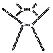 iiniim Men's Adjustable Leather Body Chest Half Harness Belt (One Size, Black B)