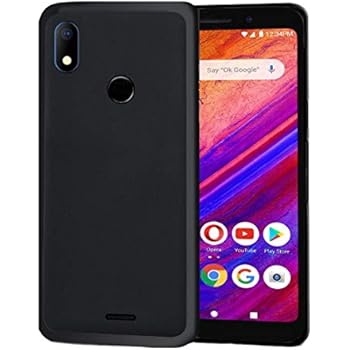 BLU G6 Case,BLU V7 Case,100% Slim-Fit Scratch Resistant Durable Silicone Case (Black)