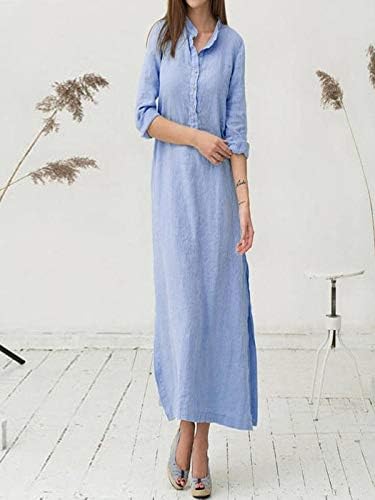 plain cotton maxi dress