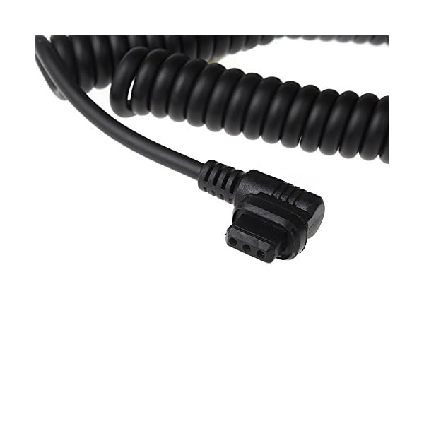 Godox Spiralkabel Blitz Kabel Verbindungskabel für Godox PB960 PB820 Powerblock mit Canon 600EX 580EX II 550EX 540EX 430EX 430EZ Studioblitz – Bild 5