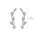 Ear Crawler Earrings Hypoallergenic Ear Climber Wrap Earrings CZ Small Leaf …