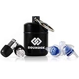 Soundox Sleeping Earplugs &amp; High Fidelity Earplugs Combo | Optimal Comfort Sleep Ear Plugs for Blocking Noise | Reusable Noise Cancelling Earplugs &amp; Alloy Noise Filtering Earplugs (Space Silver-Blue)