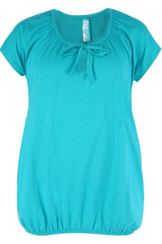 Buy Yoursclothing Womens Plus Size Jade Plain Basic Gypsy T-shirt With Bubble  Hem Size 28-30 Green Online at desertcartLuxembourg