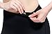 Daisity Women's Yoga Capris - Gym Activewear Slim Spandex Tights - Hidden Pocket Color Black Size L