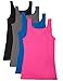 4 Pack Caramel Cantina Junior's Skinny Tank Top