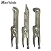MacWork 3-Pack 12in. Extended Locking Plier Set，Straight/45 Degree/80 Degrees ，Original Curved Jaws Ideal Tool for Gripping, Clamping, And Hard-to-reach Areas