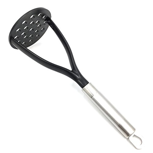Latom Potato Masher with Bonus Vegetable Peeler, Nylon Ricer with Stainless Steel Handle