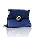 Zeox New iPad 9.7 inch 2017 / iPad Air Case - 360 Degree Rotating PU Leather Stand Protective Cover with Smart Auto Wake/Sleep for Apple New iPad 9.7 inch 2017/ iPad Air, Navy Blue