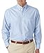 UltraClub Men's Classic Wrinkle-Resistant Long-Sleeve Oxford L LIGHT BLUE