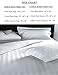 CASA ESENCIA 100% Egyptian Cotton Sheets King Size – Hotel Luxury Sheets - White Striped King Bed Sheet – 4 Piece Bedding Set - Extra Deep Pocket Fits Upto 17”