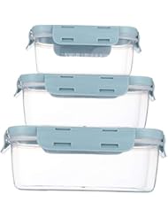 Food Storage Containers with Airtight Lids - Food Prep Containers Meal Prep - Lunch Containers with Lids - Meal Prep Containers -Microwave, Stackable (blue)