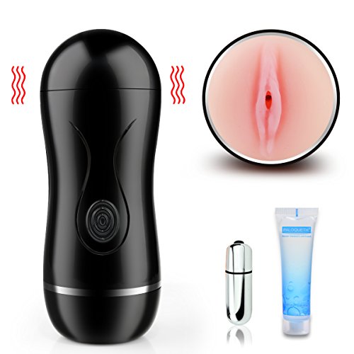 Vibrating Male Masturbator Cup Masturbation Toys with Powerful Vibration for Intense Stimulation, PALOQUETH Realistic Male Sleeve Stroker with Innovative Squeezable Panels for Customized Play