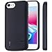 Cofuture iPhone 7 Battery Case, 5500mAh Power Bank Portable 200% Extra Battery Charger Charging Case Support Lightning Headphone with Pop-up Holder Lightning Port Input, iPhone 7 8 Black