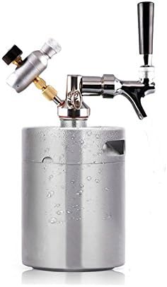 PERA 2L 64OZ Stainless Steel Beer Mini Kegs system for for Home Brew Beer