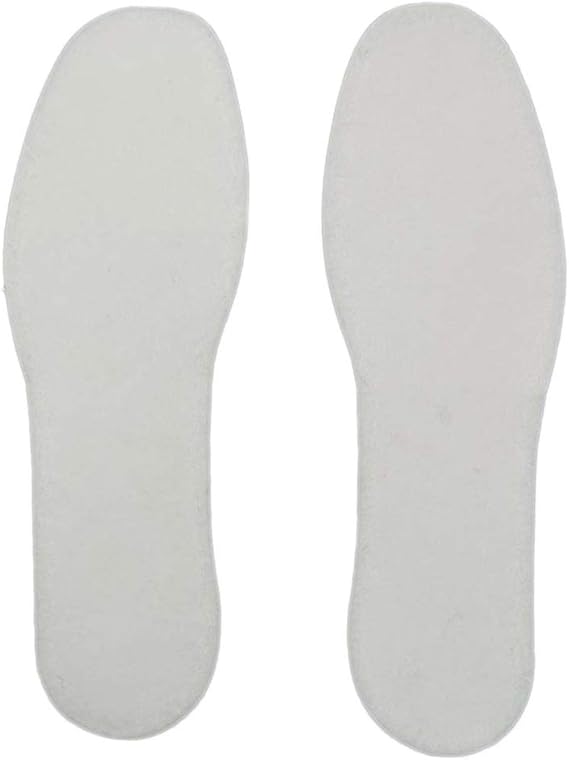 2 Pairs Wool Felt Insoles Cozy Premium Thick Work Insoles