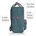 Fjallraven Women's Kanken Mini Backpack, Forest Green/Chess Pattern, One Size