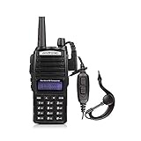 BaoFeng UV-82L Two Way Radio-Dual Band 136-174 MHz (VHF) 400-520 MHz (UHF) Amateur (Ham) Portable Two-Way Radio (Black)